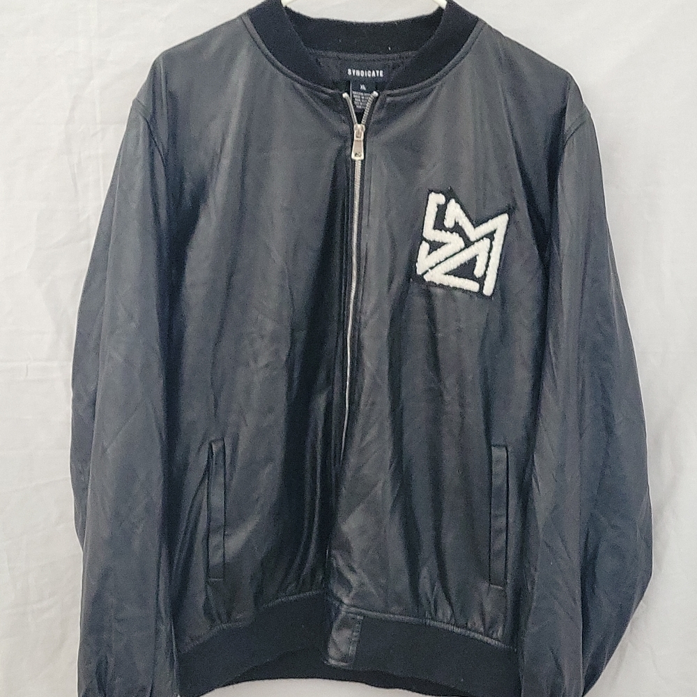 Syndicate Chaotic Neutral Zip Up Patched Jacket